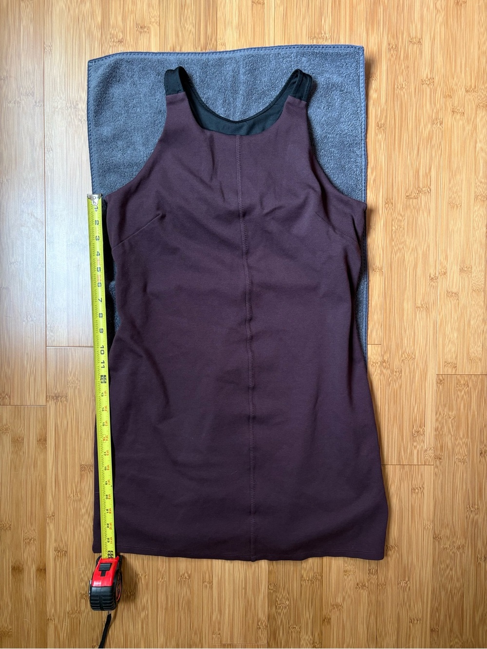 Athleta Sleeveless racerback dress with built in bra